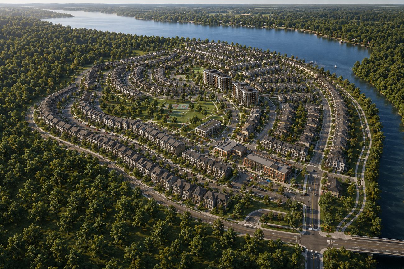 Bobcaygeon master-planned community on Pigeon Lake, Ontario